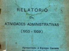 Gil Vellozo - Relatório de Atividades Administrativas (1955-1959) - Parte II (final)