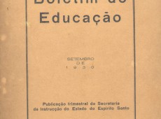 Boletim da Educação do ES (1930) - Parte 1