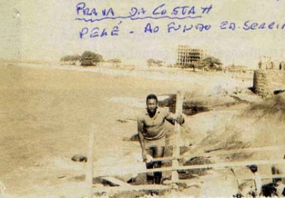 Pelé na Praia da Costa!